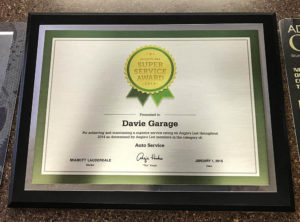 Angie's List Super Service Award for 2018 - Davie Garage